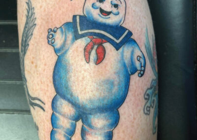 Ghostbusters Marshmallow Man Tattoo